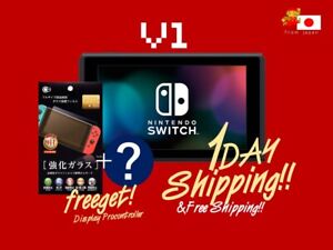 Nintendo Switch V1 Hac-001 console+Film+? tested! [1dayshipping]