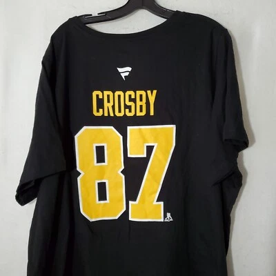 Sidney Crosby Pittsburgh Penguins NHL #87 Mujeres 4X Camisa Capitán Fanáticos Nueva con Etiquetas  Foto 1 de 4