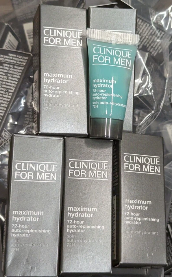 Lot of 5 NIB Clinique For Men Maximum 72-hour Hydrator 72H 0.24 oz/7 ml*5=1.2 oz - Image 1 of 1