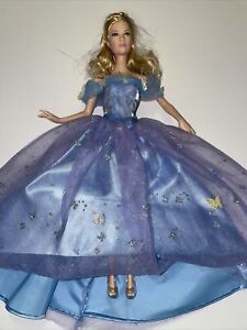 Disney Cinderella live action movie Royal ball Butterfly dress Glass Slippers