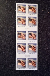2016USA #5054a Forever U.S. Flag US - Booklet of 10  Mint  (SSP) - Picture 1 of 2