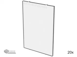 20x LEGO® Part 2494 - Glass for Window 1 x 4 x 5 - Imagen 1 de 1
