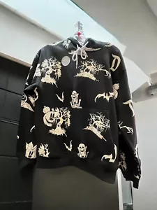 Disney 2024 Espeluznante Halloween Blanco y Negro Mickey Suéter Sudadera con Capucha XS M - Imagen 1 de 2