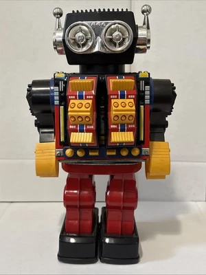 Horikawa Vintage Electric Tin Toy Robot Jumbo Mars King Japan TESTED WORKS - Image 1 of 4