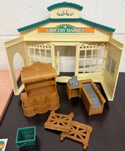 CALICO CRITTERS Grocery Market Store Playset INCOMPLETE with box - Picture 1 of 8