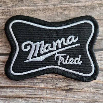 Black Mama Tried County Western Southern Retro 90'S Embroidered Patch - Image 1 of 2