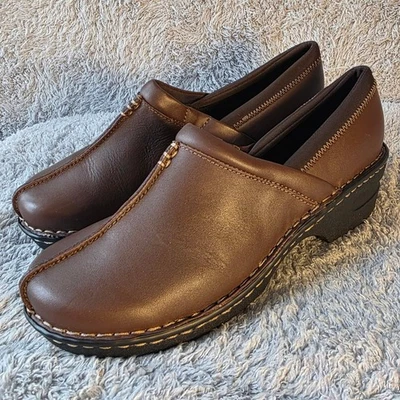 Zuecos de cuero Eastland para mujer EE. UU. 9,5 M UE 41 zapatos cómodos de enfermería mulas NUEVO Foto 1 de 4