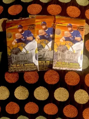 ™ 1997 SkyBox METAL UniVerse⚾️3 PACKS SEALED BaseBall Lot n Box, Ken GRiFFEY jr - Image 1 of 2