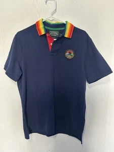 Ralph Lauren Polo Country Mens Navy Cotton Knit Sportsman Elk Patch- Size M - Picture 1 of 5