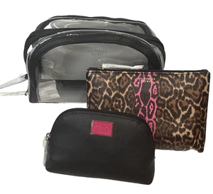 Victoria's Secret Set de 3 Bolsa de Cosméticos Bolsa de Maquillaje - Imagen 1 de 12