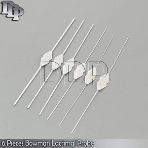 6 Bowman Lacrimal Probe Surgical Dental ENT Instruments - Picture 1 of 1