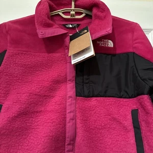 North Face Girls Fleece Mashup Jacket Fuchsia Pink Size XL 14/16 - Picture 1 of 12