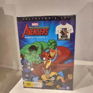 Avengers: Earth's Mightiest Heroes: Season 2 DVD + T-Shirt (4 Discs ) NEW+SEALED - Picture 1 of 2