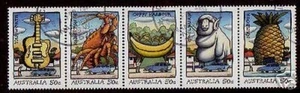 AUSTRALIA 2007 BIG THINGS ISSUE IN FINE USED STRIPS - Picture 1 of 1