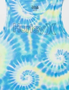 NWT Hurley size Youth Large Blue/Yellow Tie Dye tank top - Picture 1 of 1
