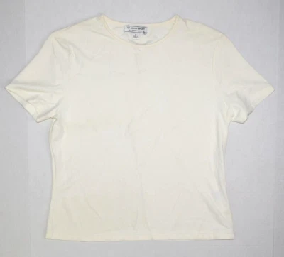 Camisa De Colección St John Sport Talla S Años 80 Marfil Texturizada Corazones Repujados Hecha en EE. UU. Foto 1 de 4