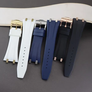 Black, White, Blue oak Rubber watch strap Suitable for our store's Watch Cases - Picture 1 of 19