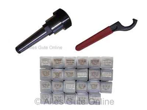 Zangenhalterfutter CM4 M16 ER40 + 23x Zangen ER40 472E + H-Schlüssel #018 - Bild 1 von 1