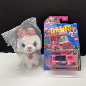 2018 Jay At Play Wish Me Puppy White Hot Wheels 2021 Barbie Dream Camper - Picture 1 of 4