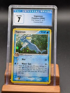 Pokemon POP Serie 3 Vaporeon Holo #6 CGC 7 2006 - Foto 1 di 2