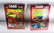 Atari 2600 Donkey Kong Red Box 1988 & Donkey Kong Junior Jr Atari 2600 