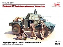 Panhard 178 with French Armoured Vehicle Crew 1:35 ICM35381 - icm modellismo - Immagine 1 di 4