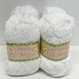 Patons Be Mine Nylon Baby Yarn - Wuzzy White - Dye Lot 185162 Lot Of 4 New - Picture 1 of 5
