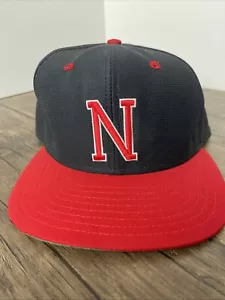 New Era SnapBack Hat "N" Pro Model Black/Red USA M/L Nice (Clean Condition) - Picture 1 of 15