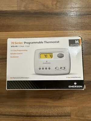 Termostato programável White-Rodgers 1F72-151 70 Series bomba de calor - Branco - Imagem 1 de 2