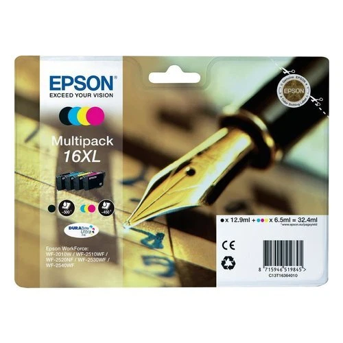 Epson Set cartucce stampante Serie Penna e Cruciverba DURABRITE Multipack T16 Xl - Immagine 1 di 1