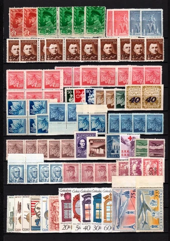 Czechoslovakia, old, mixed,  MNH / MLH (2312) Cover