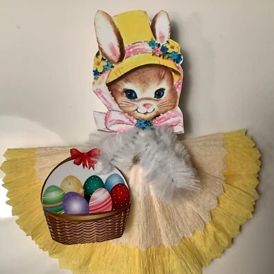 Decoración de conejito de pascua, adorno de árbol de plumas de chenilla, etiquetas de regalo artículo #8 Foto 1 de 4