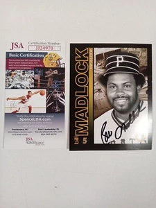 Bill Madlock Signed Oversized Trading Card JSA - ** # - Picture 1 of 4