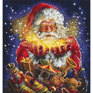 Gezähltes Kreuzstich-Set Weihnachtsmann DIY Letistitch - Bild 1 von 6