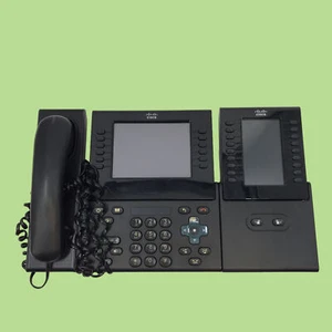 Cisco CP-9971 VoIP Business Phone with Key Expansion Module CP-CKEM-C #MP5420 - Picture 1 of 10