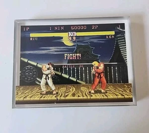 Street Fighter Ryu Vs Ken Acrylic Desk Art Piece 4.5x6in - Picture 1 of 9