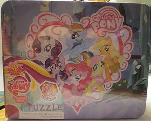 MY LITTLE PONY CRYSTAL EMPIRE - COLLECTIBLE TIN LUNCH BOX & 48 PIECE PUZZLE - Picture 1 of 4