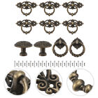  Handle Set Zinc Alloy Drawer Pull Ring Jewelry Case Knobs Antique Cabinet