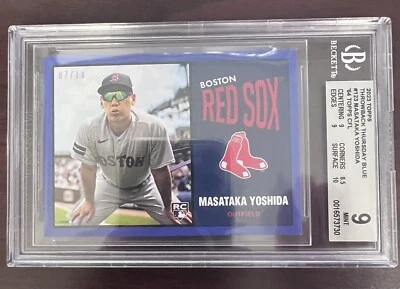 2023 TBT ‘64 Topps CFL Masataka Yoshida SSSP RC Blue Parallel #07/10.  BGS 9 - Image 1 of 3