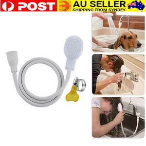 Pet Shower Spray Hose Single Tap Sink Bath Washing Holder Dog Head Attachment AU - Picture 1 of 12