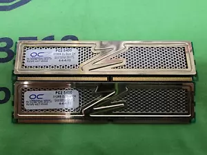 1GB 2x512MB PC2-5400 OCZ OCZ26671024ELGEGXT-K DDR2-667 GOLD Gamer Ram Memory Kit - Picture 1 of 1