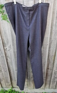 ANTHEA CRAWFORD Sz 18 Womens Grey Wool Dress Work Office Pants Warm - Picture 1 of 14