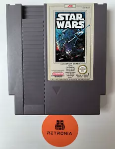 Star Wars Nintendo Nes Game Cart PAL A Version With Sleeve Fully Cleaned &Tested - Picture 1 of 3