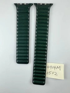 avec défauts Original Apple Watch Leather Link 44mm 45MM 46MM Sequoia Green ML - Photo 1 sur 18