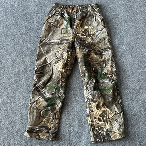 Guide Series Pant Boys Medium TecH20 28 X 25 Waterproof Real Tree Micro Fleece - Picture 1 of 13