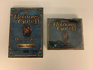 Vintage PC Baldur's Gate II Shadows of Amn 2000 - 4CDs Original Case Spielhandbuch