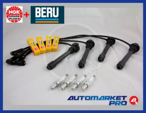 KIT ACCENSIONE CAVI BERU + CANDELE NGK IRIDIO PUNTO 1.2 16V PRIMA SERIE 59 KW - Foto 1 di 1