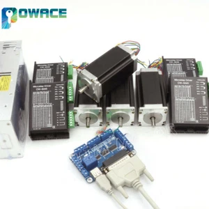 Motor paso a paso CNC de 4 ejes Nema23 112 mm doble eje 425 oz-in 3A y CW5045 controlador 50 VDC - Imagen 1 de 11