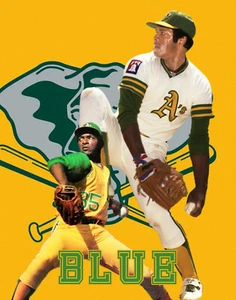 Oakland Athletics Lithograph print of Vida Blue 2021 11 x 14 - Picture 1 of 1