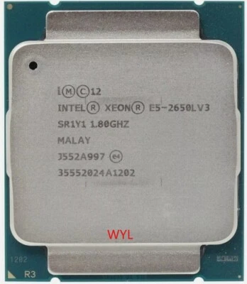 Intel Xeon E5-2650L V3 1.8GHz 12 Core 30MB SR1Y1 LGA2011-3 65W CPU Processor - Image 1 of 3